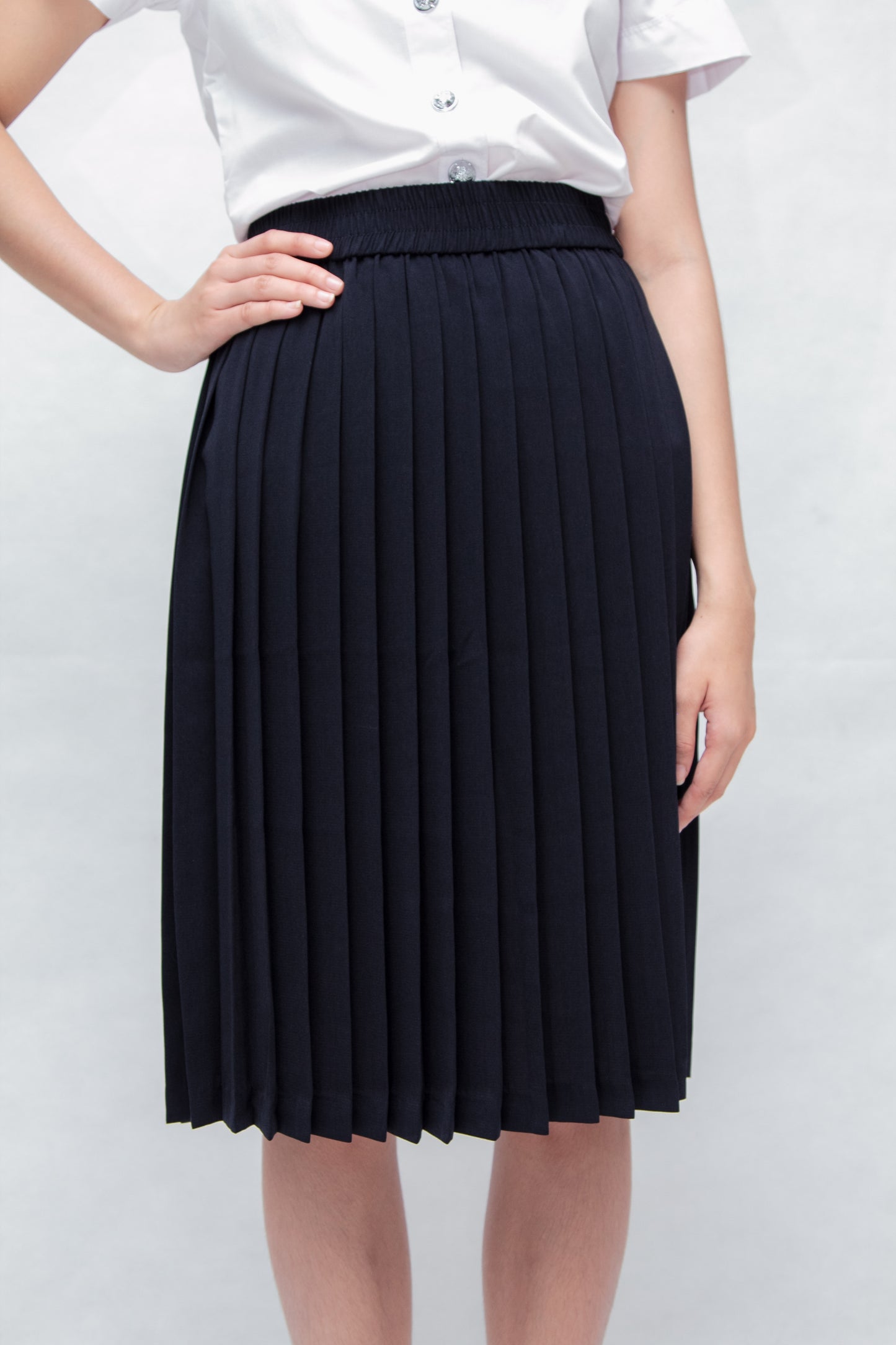 1.10 กระโปรงพลีท สีกรมท่า